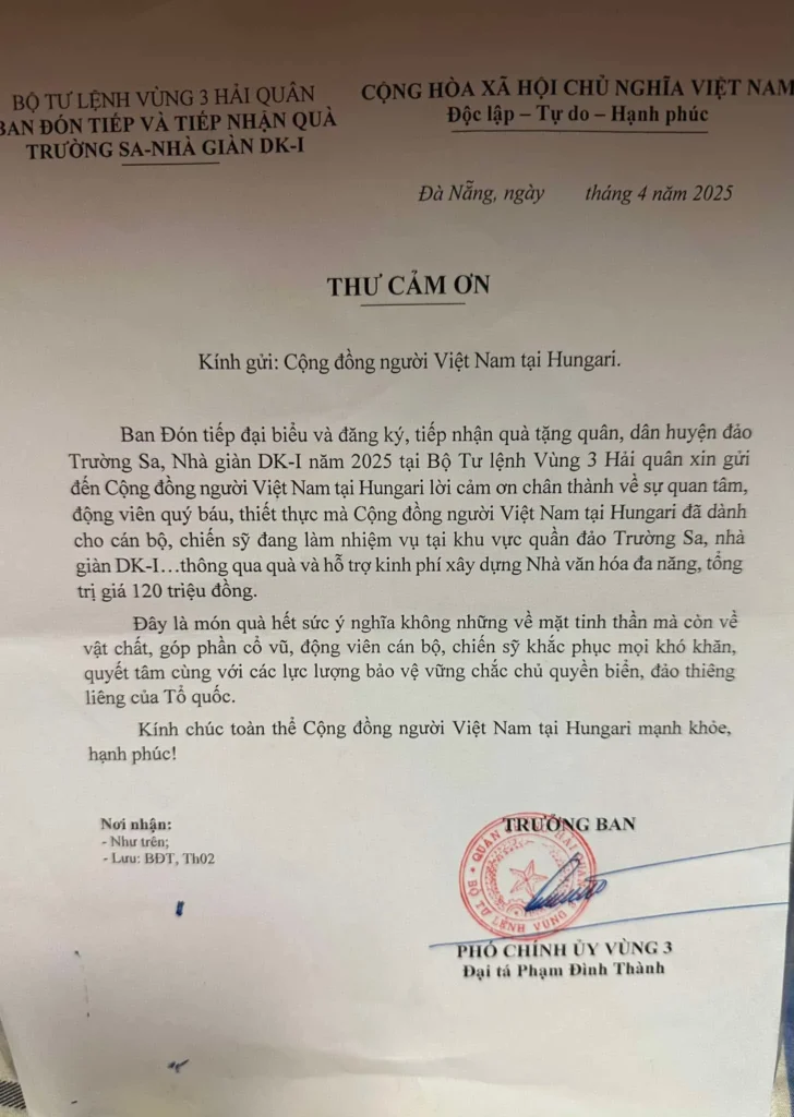Vừa qua, hai kiều bào tiêu biểu đại diện cộng đồng người Việt Nam tại Hungary – anh Nguyễn Sỹ Huế và anh Nguyễn Văn Thịnh – đã…