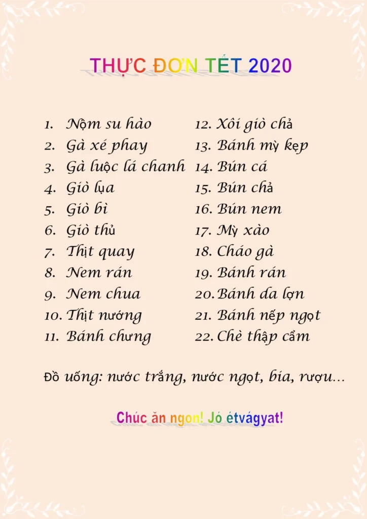 Mùng một Tết, ta đi ĂN Tết.