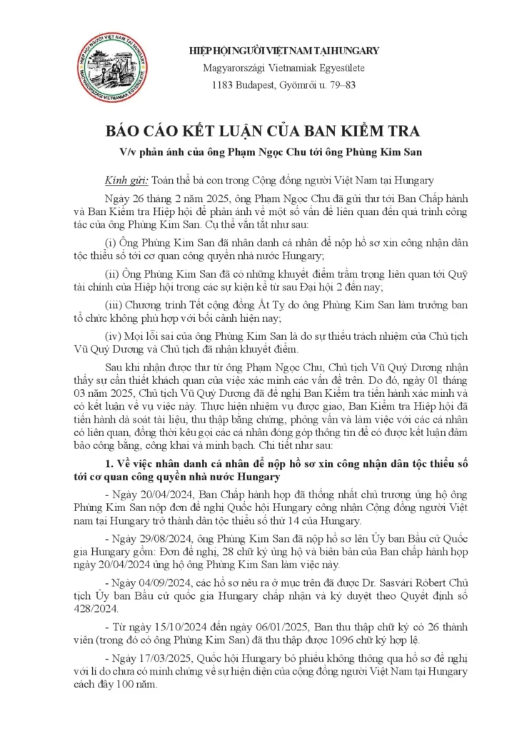 Kính thưa các Anh/Chị!