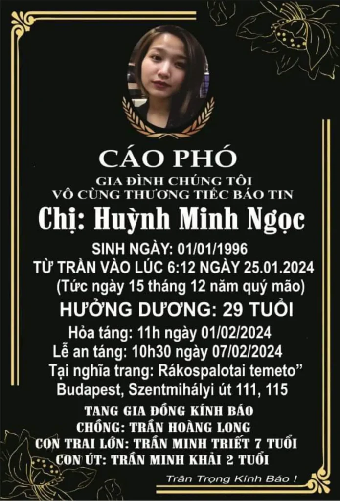 Hiệp hội đăng theo đề nghị của gia đình, xin gửi lời chia buồn sâu sắc đến tang quyến!
